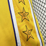 Lakers DONCIC #77 Yellow Top Quality Hot Pressing NBA Jersey(V领)