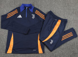 24-25 JUV Royal blue Kids Half Pull Tracksuit (童装)(半拉链)