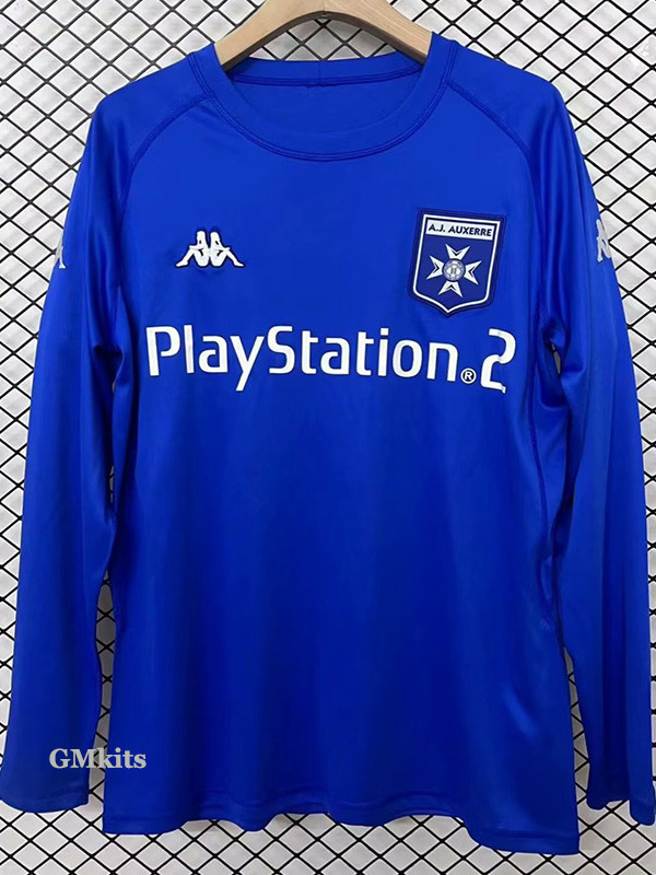 2003-2004 AJ Auxerre Away Long Sleeve Retro Soccer Jersey (长袖)