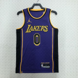 22-23 LAKERS WESTBROOK #0 Purple Top Quality Hot Pressing NBA Jersey (Trapeze Edition)