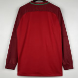 2016 Portugal Home Long Sleeve Retro Soccer Jersey(长袖)