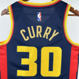 24-25 WARRIORS CURRY #30 Royal blue City Edition Top Quality Hot Pressing NBA Jersey