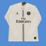 2018-2019 PSG Paris Jordan White Long Sleeve Retro Soccer Jersey (长袖)