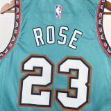 Grizzlies ROSE #23 Blue Top Quality Hot Pressing NBA Jersey