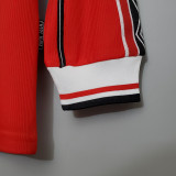 1998 Man Utd Home Long Sleeve Retro Soccer Jersey (长袖)