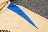 24-25 BAR Earthy Yellow Hoodie Half Pull Tracksuit #F605半拉连帽