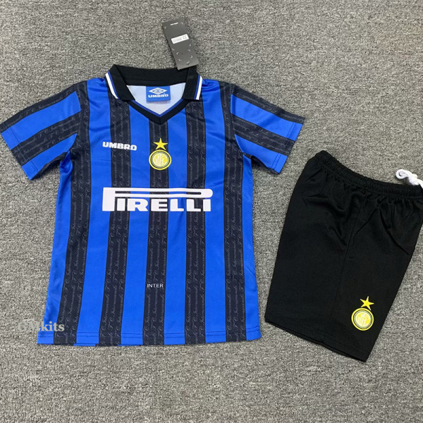 1997-1998 INT Home Kids Retro Soccer Jersey