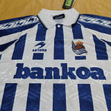 1994-1995 Real Sociedad Home Retro Soccer Jersey