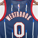 22-23 Rockets WESTBROOK #0 Royal blue City Edition Top Quality Hot Pressing NBA Jersey
