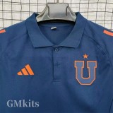 25-26 Universidad De Chile Royal Blue Training Shirts