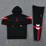 24-25 Man Utd Black Hoodie Tracksuit (卫衣套装)