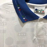 1994 Italy Away White Retro Soccer Jersey