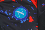 2024 Napoli Red Black Half Pull Tracksuit (半拉链)
