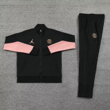 24-25 PSG Jordan Black Jacket Tracksuit #03