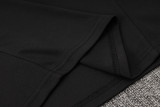 2024 JOM Black Kids Half Pull Tracksuit (童装)(半拉链)