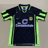 1996-1997 Dortmund Away Black Retro Soccer Jersey