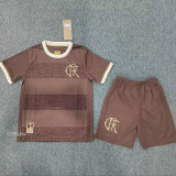 24-25 Flamengo Brown Commemorative Edition Kids Soccer Jersey