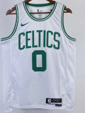 22-23 CELTICS TATUM #0 White Top Quality Hot Pressing NBA Jersey