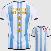22-23 CAMPEONES DEL MUNDO 3 Stars Argentina Home Fans Soccer Jersey (三星)
