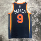 22-23 KNICKS BARRETT #9 Black Top Quality Hot Pressing NBA Jersey (Trapeze Edition) 飞人版