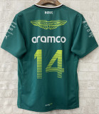 2024 F1 Aston Martin #14 Green Racing Suit (圆领)
