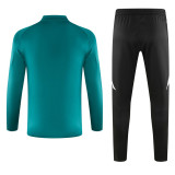 2024 AD Green Half Pull Tracksuit (半拉链)