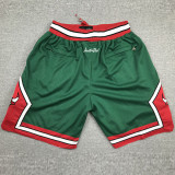 BULLS Green City Edition Top Quality NBA Pocket Pants #公牛