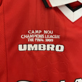 1999-2000 Man Utd Home Kids Retro Soccer Jersey