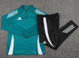 2024 AD Green Half Pull Tracksuit (半拉链)
