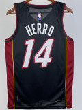 22-23 HEAT HERRO #14 Black Top Quality Hot Pressing NBA Jersey (V领）