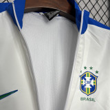 24-25 Brazil White Windbreaker (蓝边)