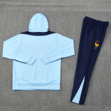 24-25 France Light blue Hoodie Tracksuit (卫衣套装)
