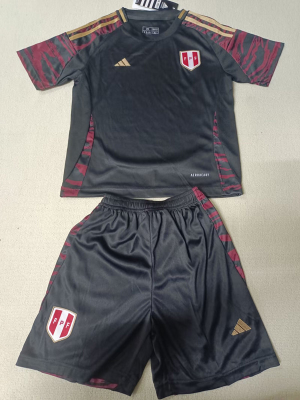24-25 Peru Away Kids Soccer Jersey