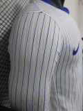 24-25 France Away Long Sleeve Player Version Soccer Jersey (长袖球员)