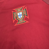 2016 Portugal Home Kids Retro Soccer Jersey