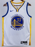 22-23 WARRIORS WISEMAN #33 White Top Quality Hot Pressing NBA Jersey (V领)