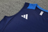 2024 AD Royal blue Tank top and shorts suit