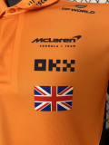 2024 McLaren #4 Polo Yellow Black Racing Suit (有领)
