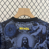24-25 Brazil Blue Special Edition Kids Soccer Jersey *耶稣蓝色