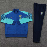 24-25 Brazil Fancy blue Jacket Tracksuit