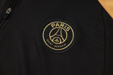 24-25 PSG Black Half Pull Tracksuit (半拉链)