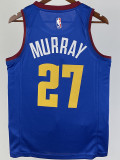 20-21 Nuggets MURRAY #27 Blue Top Quality Hot Pressing NBA Jersey (Trapeze Edition) 飞人版