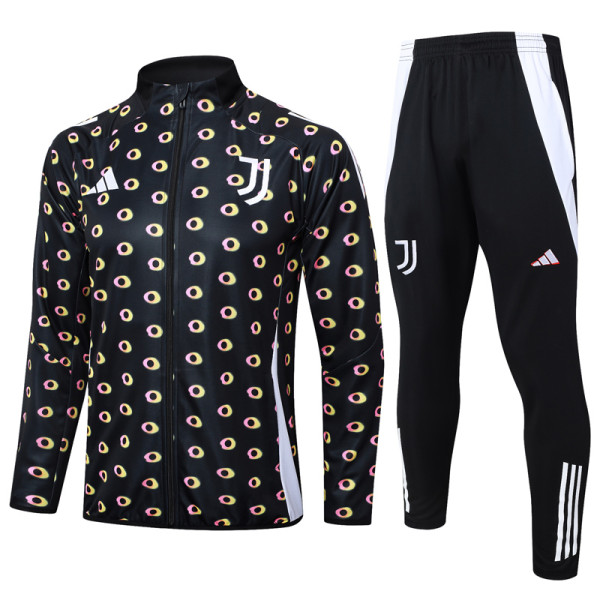 24-25 JUV Black Jacket Tracksuit #A795(喷墨)