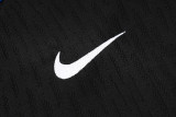 24-25 France Black Kids Half Pull Tracksuit (童装)(半拉链)