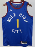 20-21 Nuggets PORTER JR. #1 Blue Top Quality Hot Pressing NBA Jersey (Trapeze Edition) 飞人版