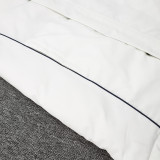 24-25 Flamengo White Hooded Windbreaker Fabric Cotton Coat #G205(黑标)