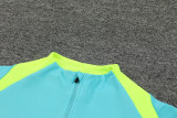 24-25 Brazil Green Kids Half Pull Tracksuit (童装)(半拉链)
