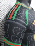 24-25 RMA Black Green Special Edition Player Version Soccer Jersey