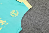 24-25 Club America Light green Tank top and shorts suit