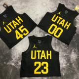 22-23 JAZZ MITCHELL #45 Black Top Quality Hot Pressing NBA Jersey (Trapeze Edition)